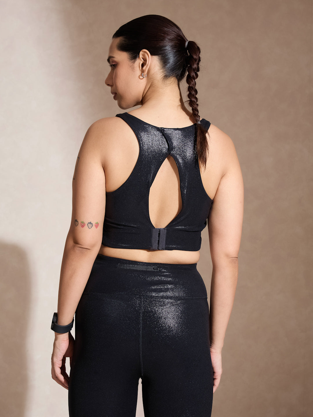 Shop-Ath Track Gloss Leggings Shiny Black