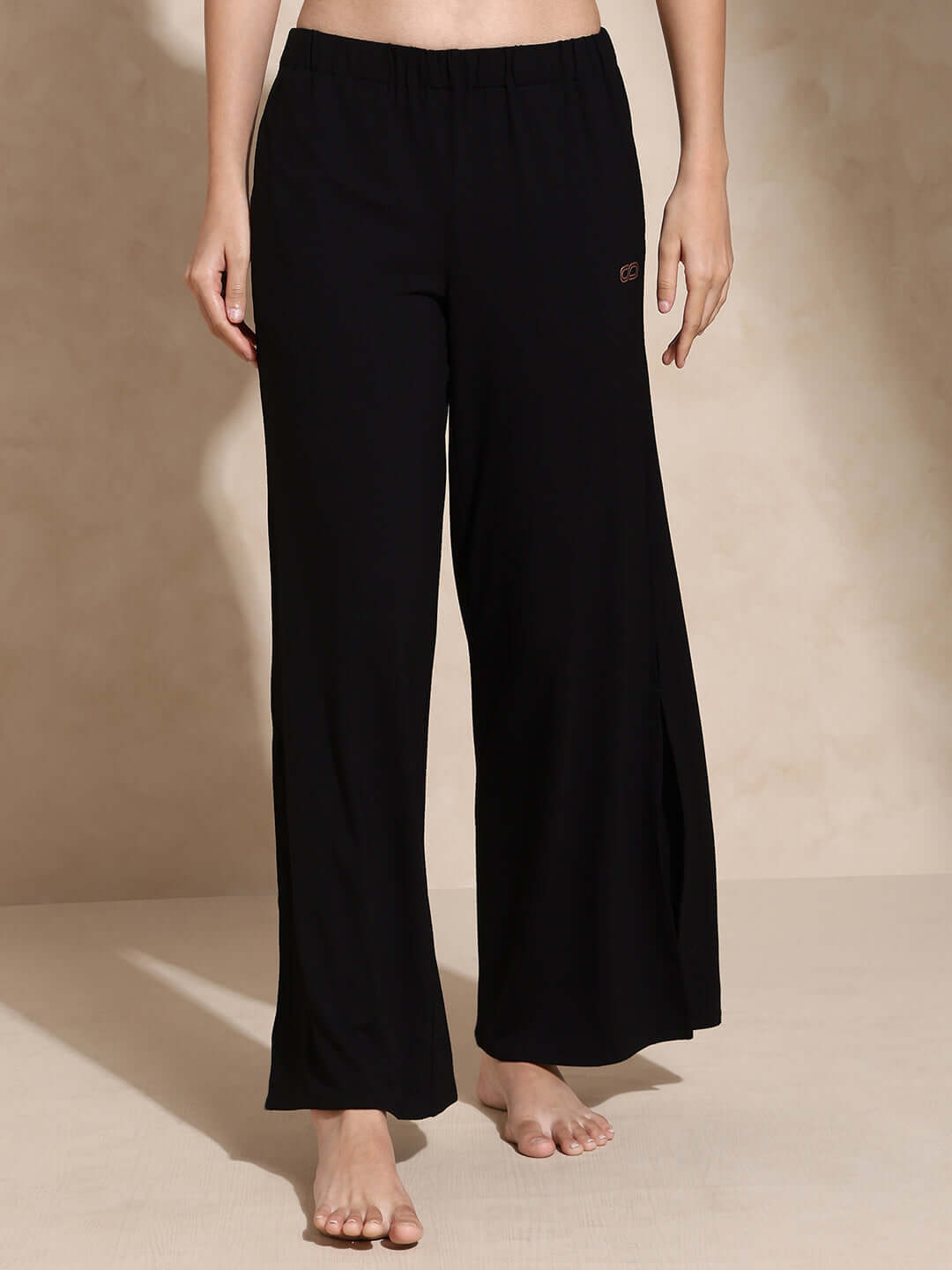 Shop-Serene Yoga Pants with Slit Black