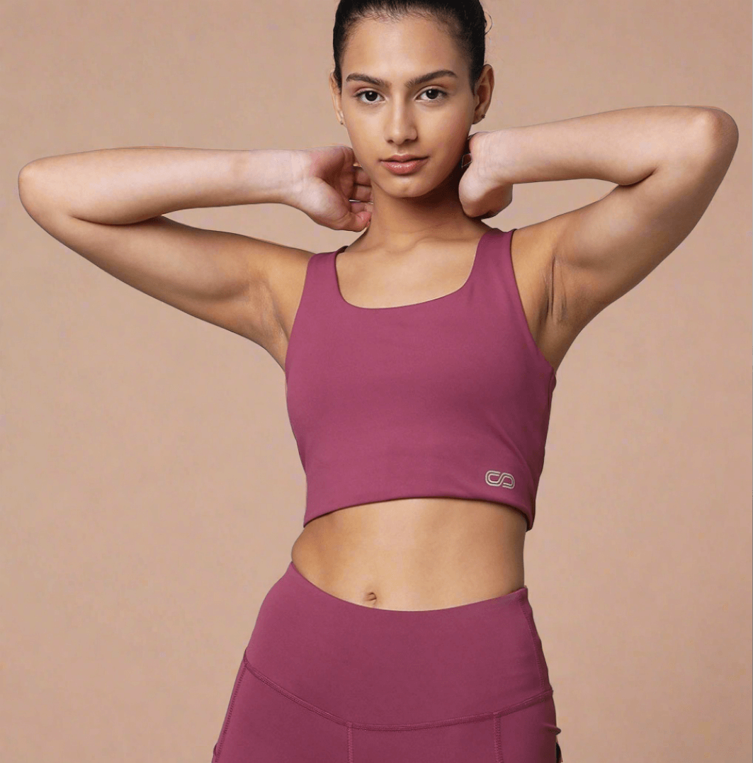 Shop-High Impact Action Bra With Clasp Tulip Wood