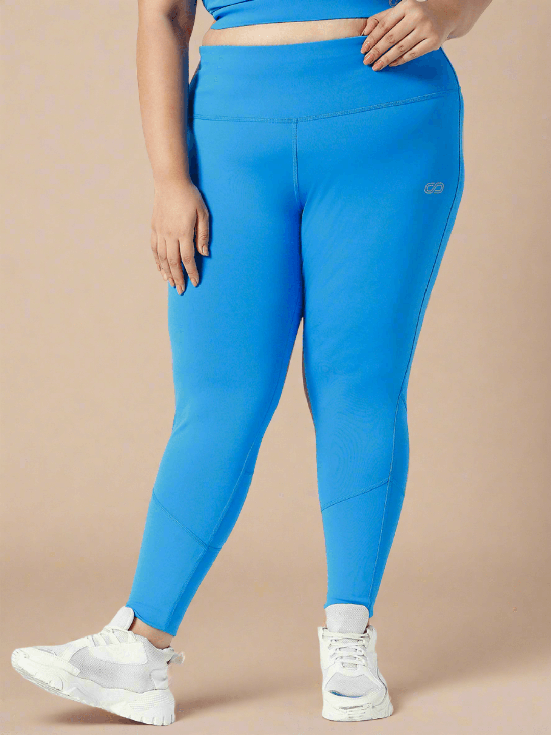 Shop-Ath Perform 7/8 High Waist Leggings Electric Blue Plus