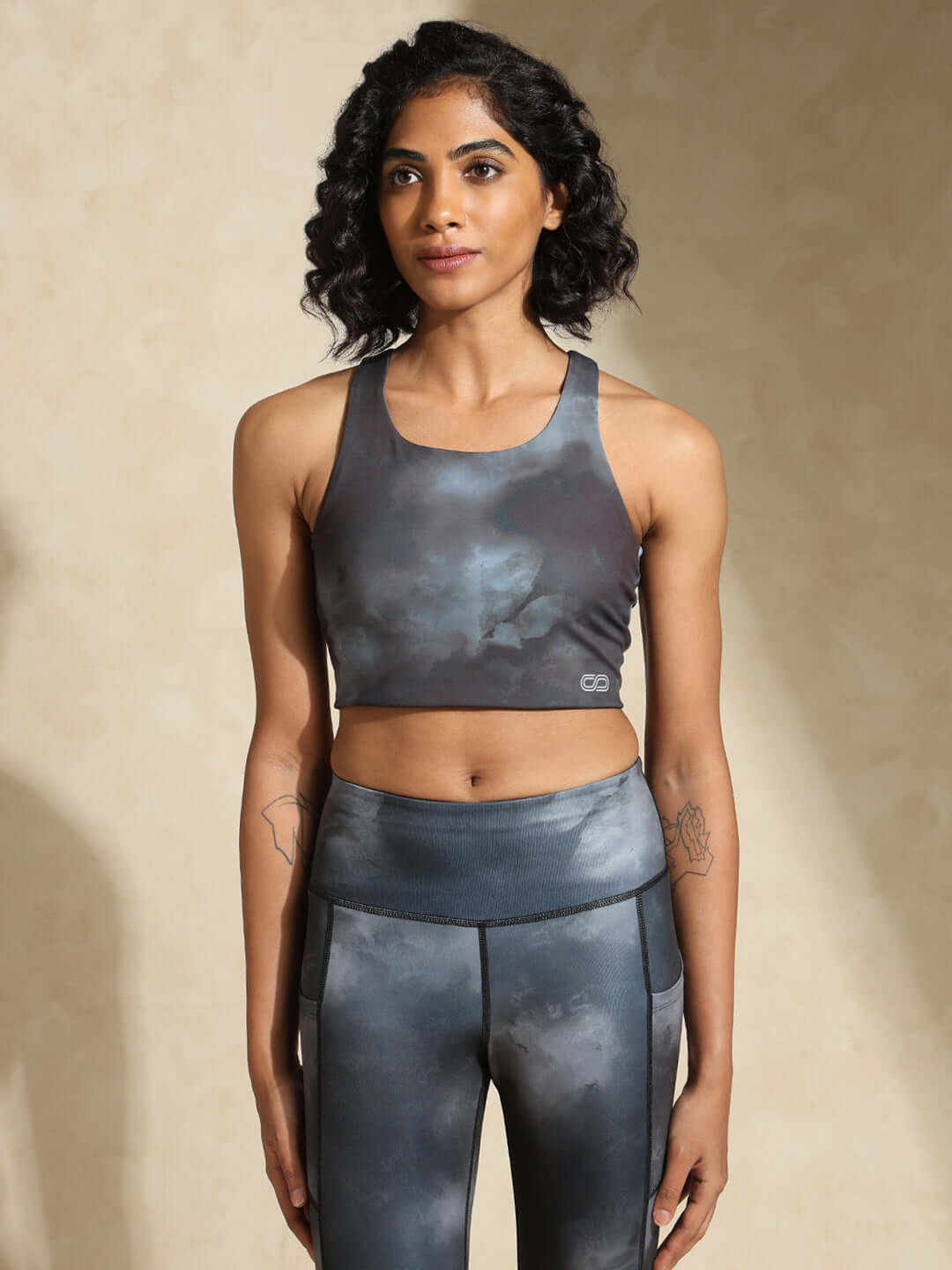 Shop-Acid Wash High Impact Action Bra & Aura Leggings
