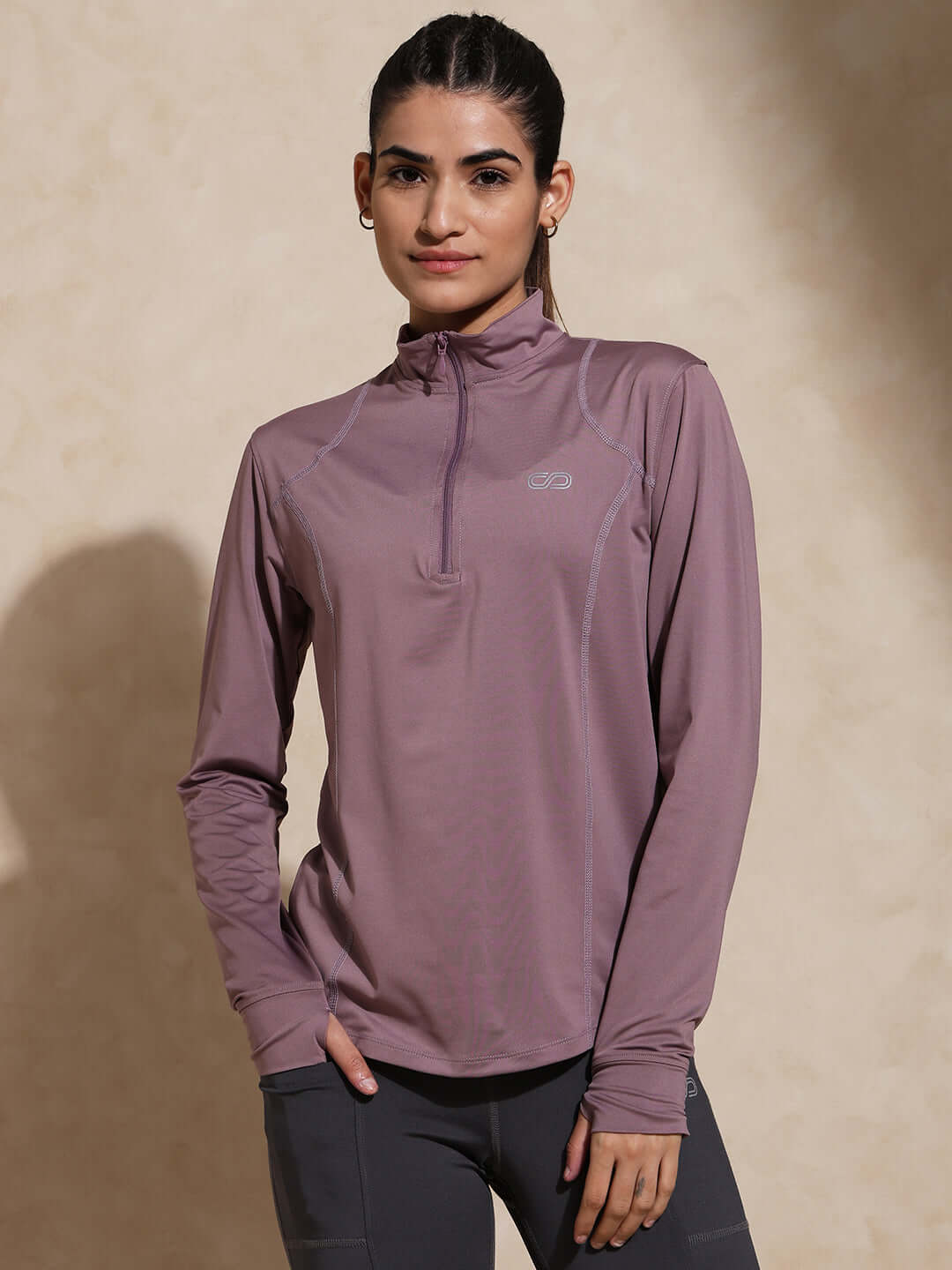 Shop-Women's Ath Runner Zip Neck Nirvana