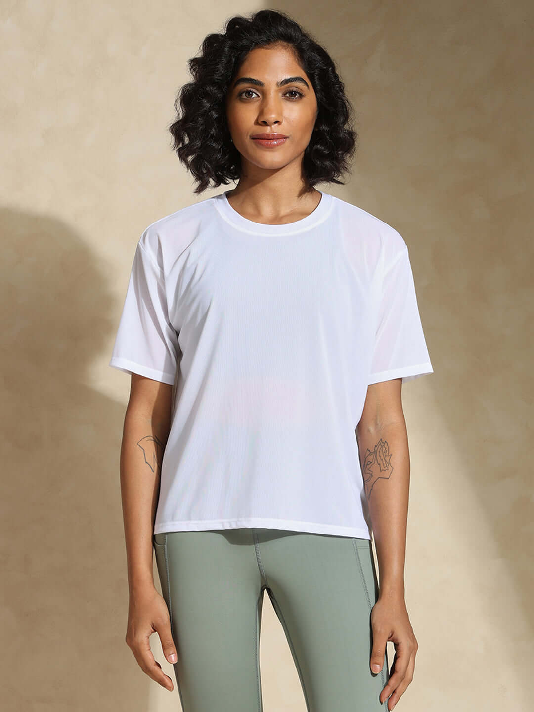 Traq Mesh Tee White - Main Image