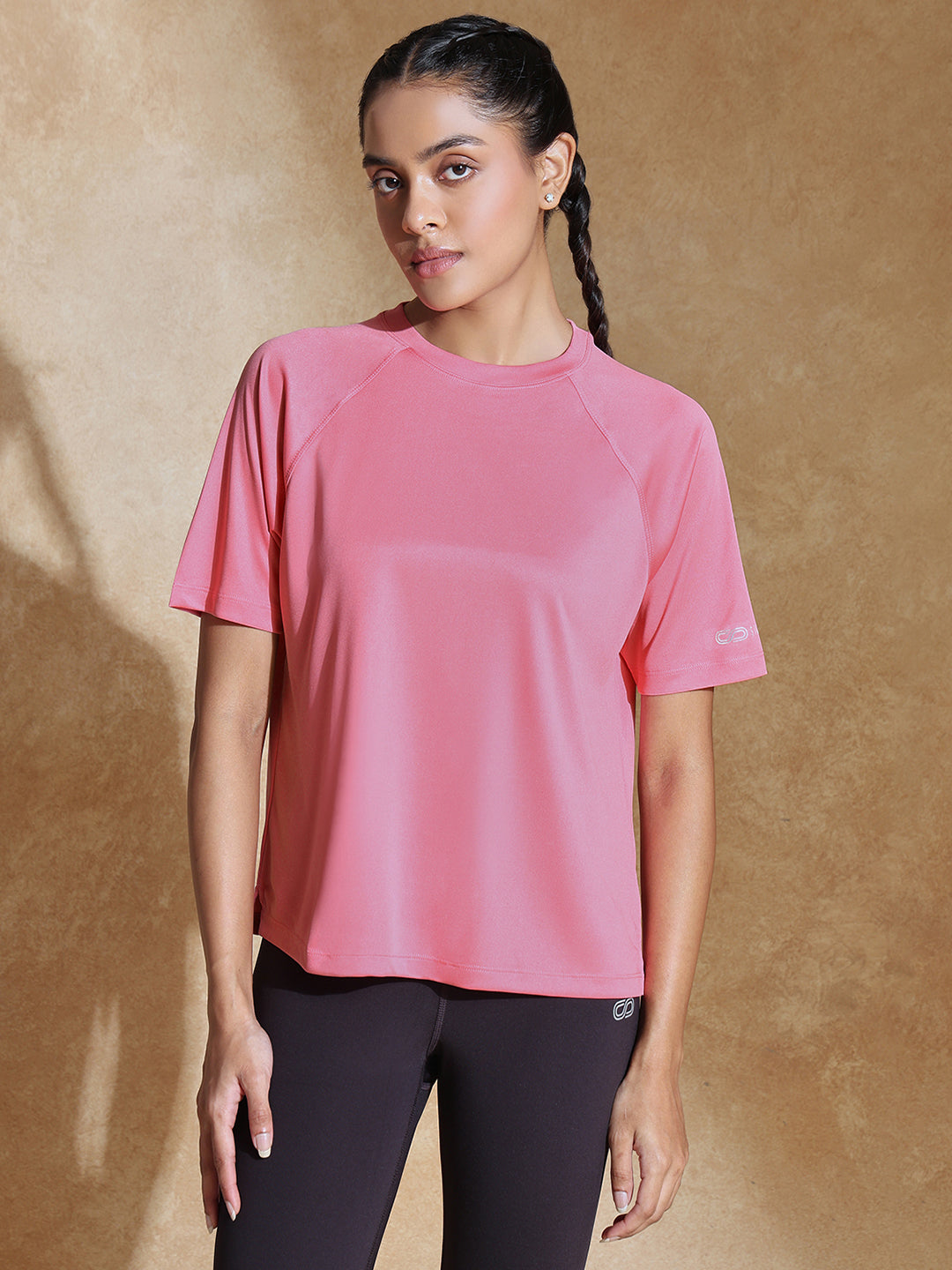 Traqfit Raglan Tee Coral Pink