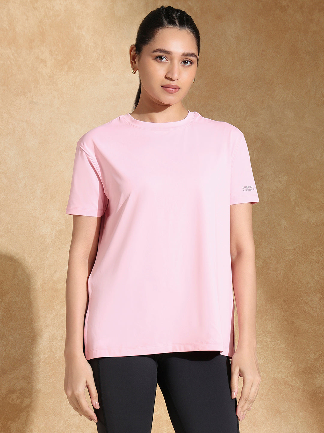 Shop-FlowFit Oversized Tee Pink Blossom