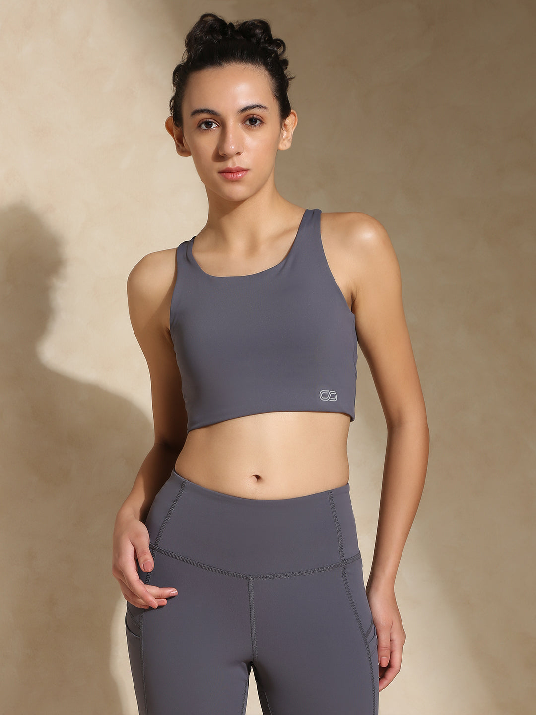 Shop-High Impact Action Bra With Clasp Slate Grey