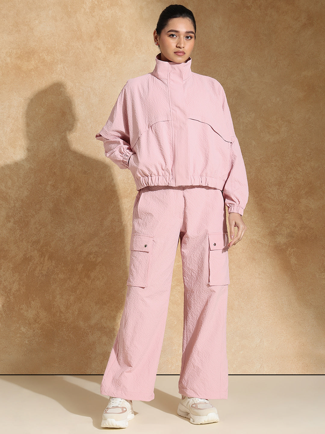 Shop-TraqPace Jacket & Cargo Pants Ballet Pink