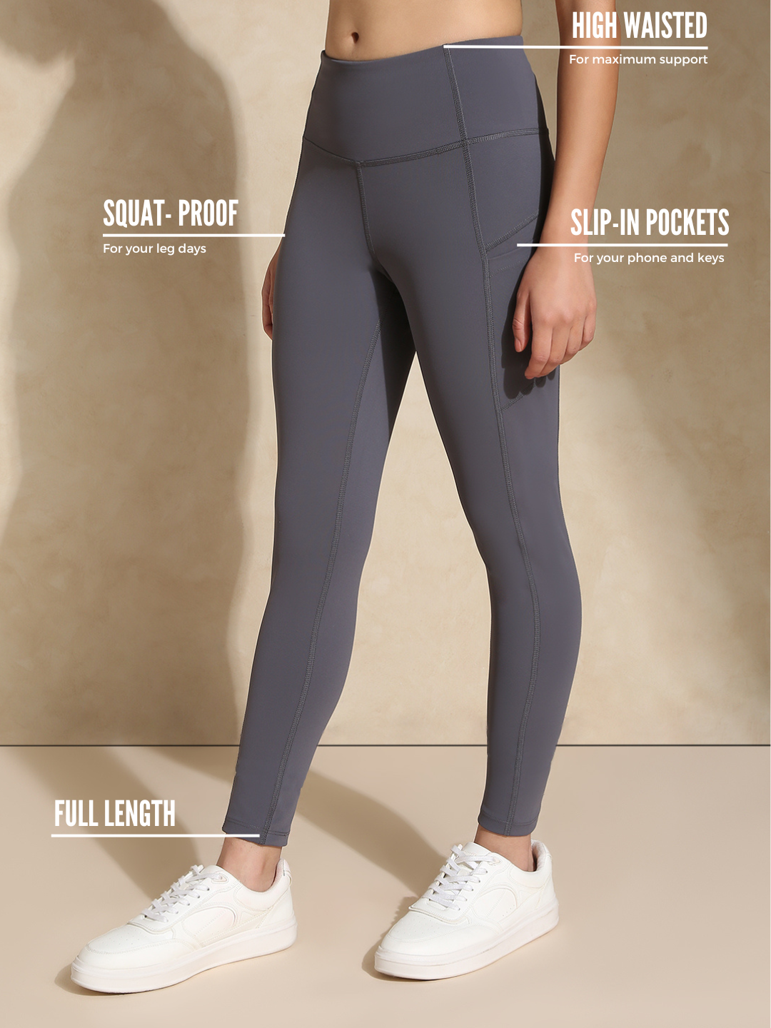 Shop-Luna Sculpt Leggings Slate Grey