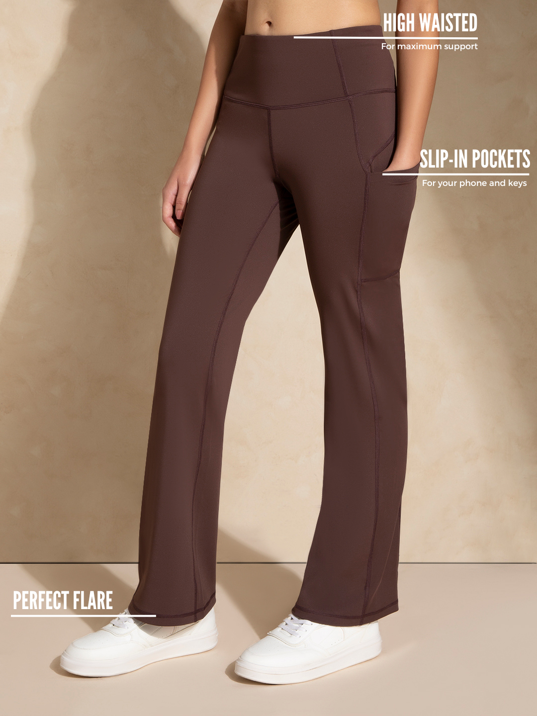 Shop-Luna Sculpt Flare Pants Java