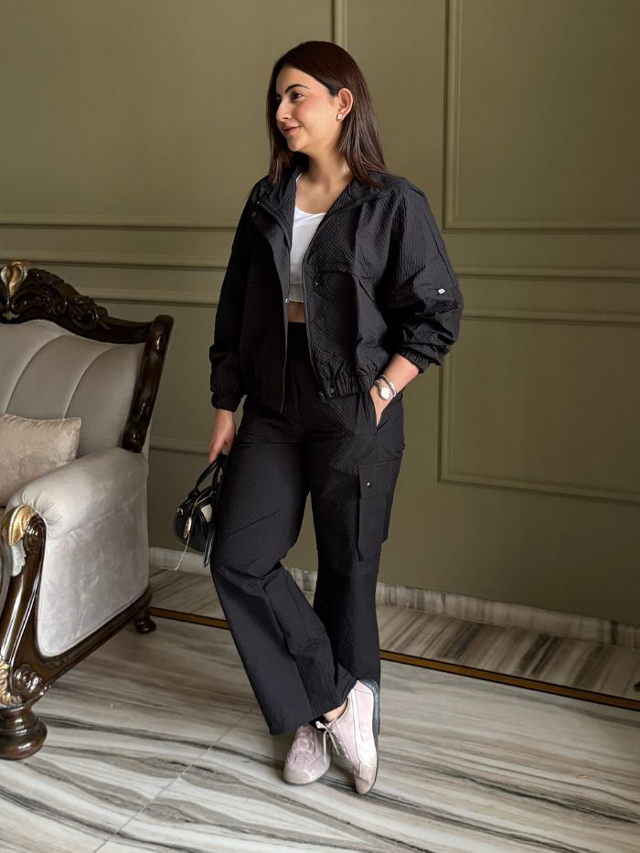 Shop-TraqPace Jacket & Cargo Pants Black