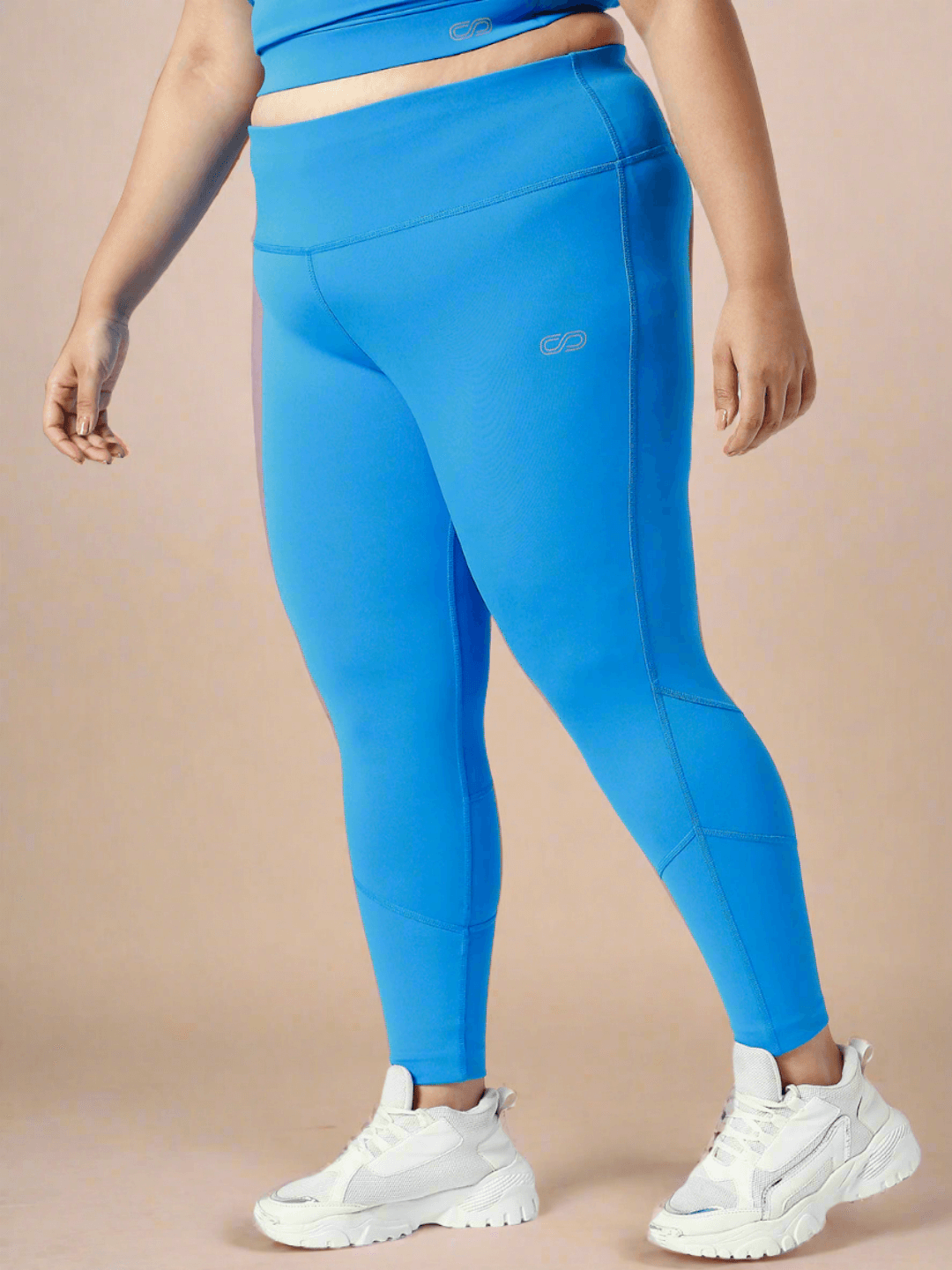 Shop-Ath Perform 7/8 High Waist Leggings Electric Blue Plus