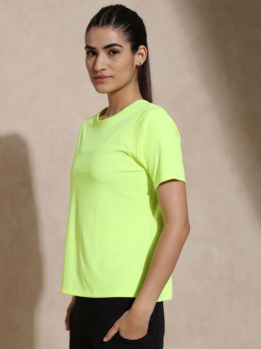 Silvertraq Script Tee Neon Yellow