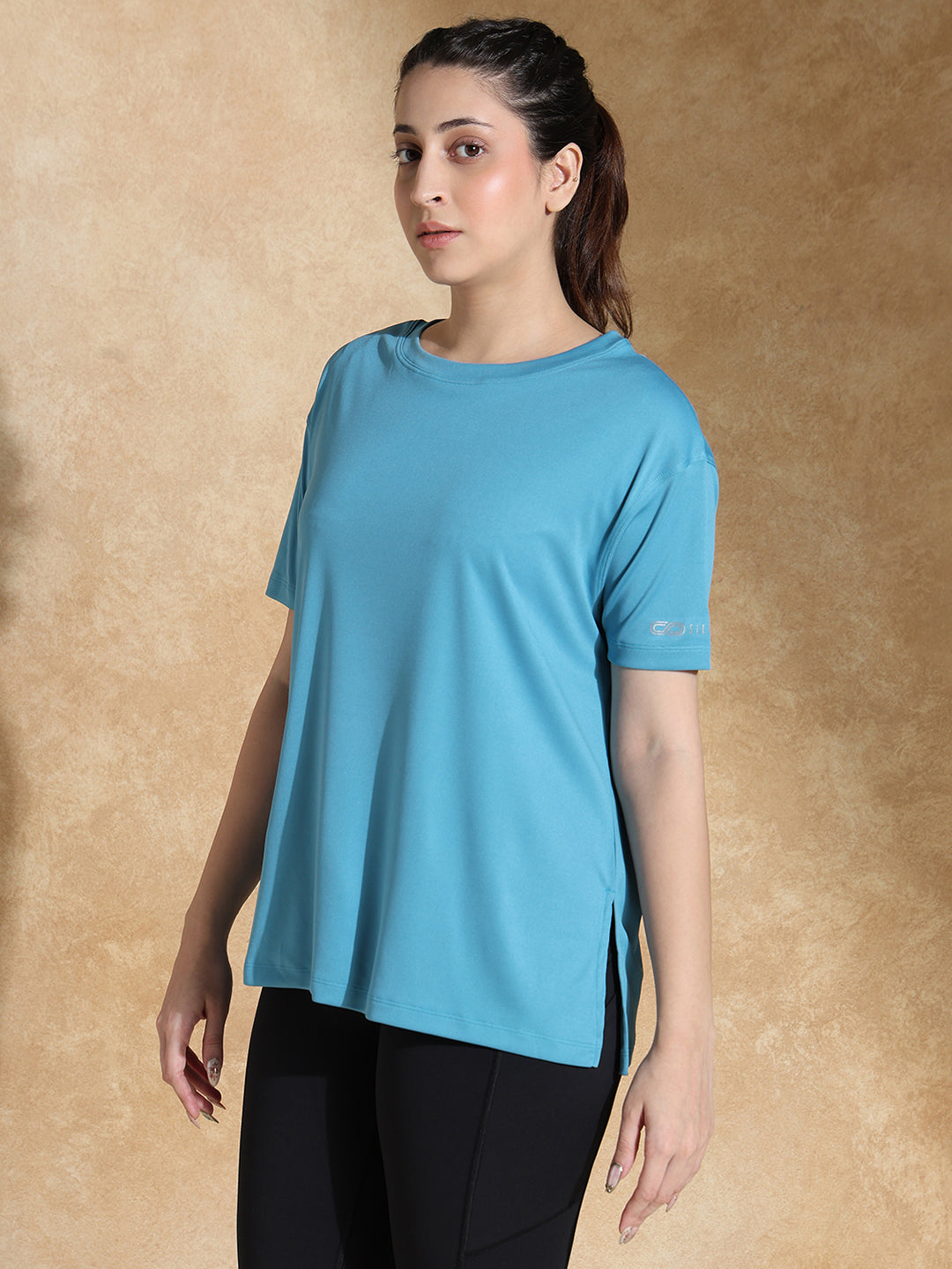 Shop-FlowFit Oversized Tee Port Blue
