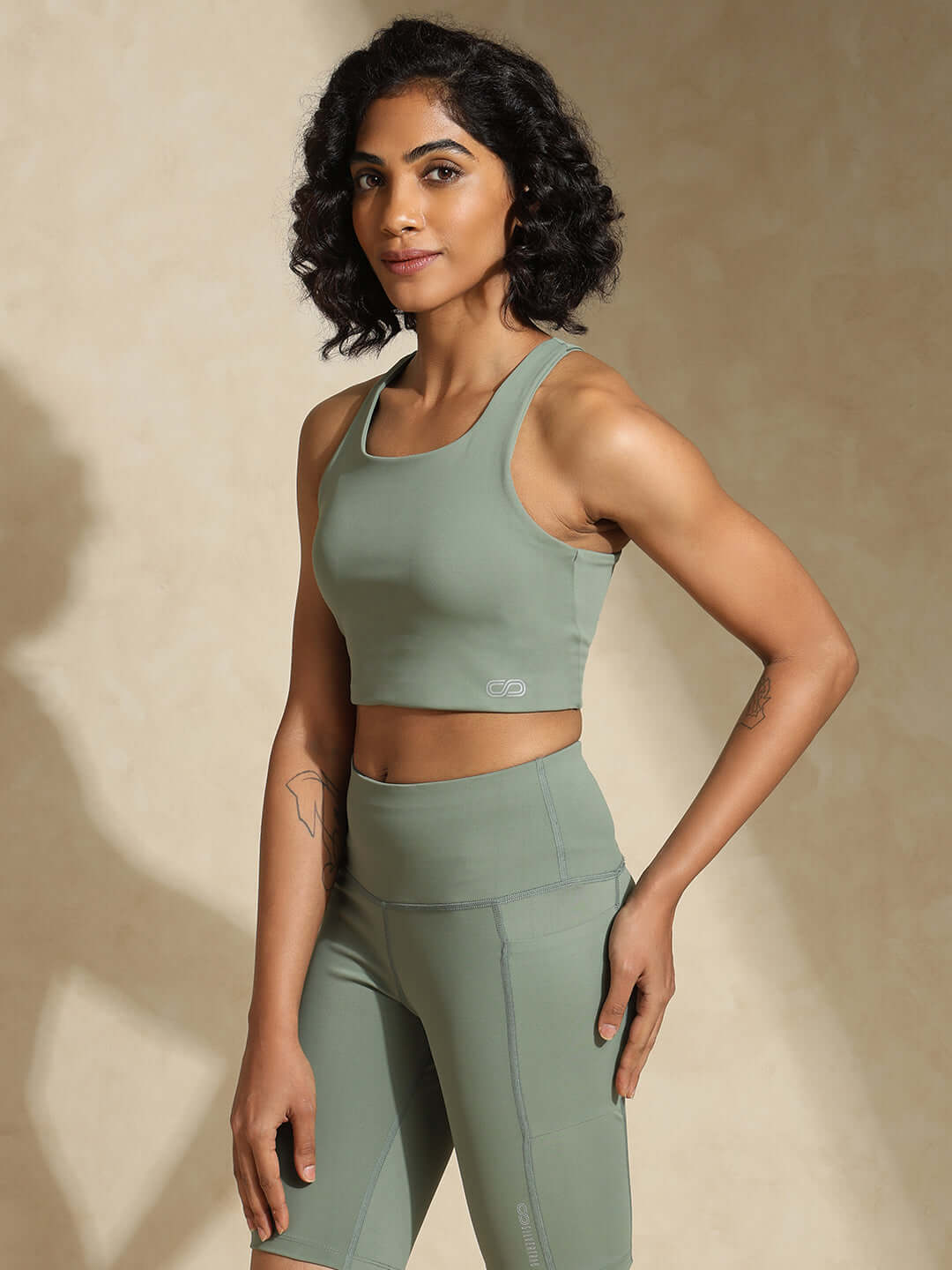 Shop-Light Sage High Impact Action Bra & Aura Leggings
