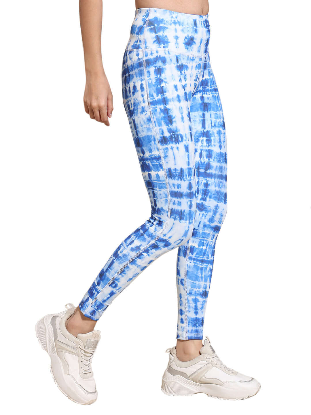 Shop-Indigo Shibori Plunge Bra & Luxe Leggings