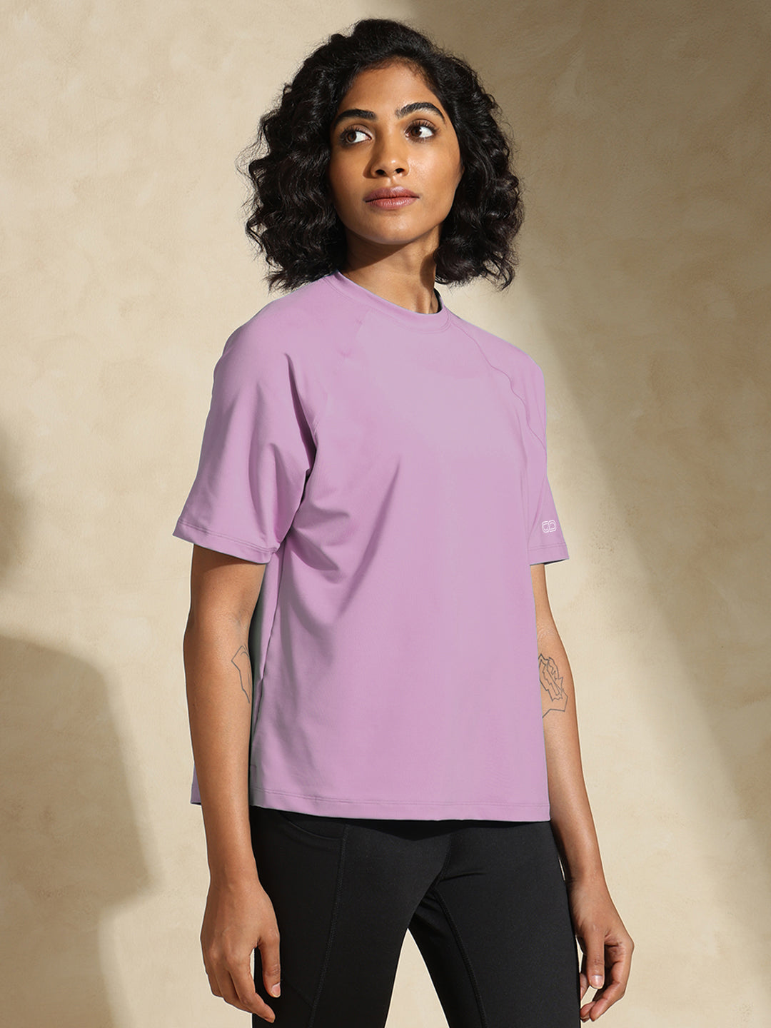 Shop-Traqfit Raglan Tee Mauve Mist