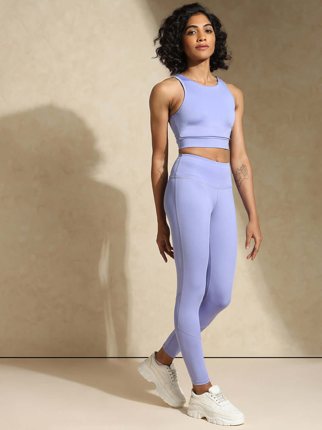 Shop-Periwinkle Cross back Crop Top & 7/8 Leggings
