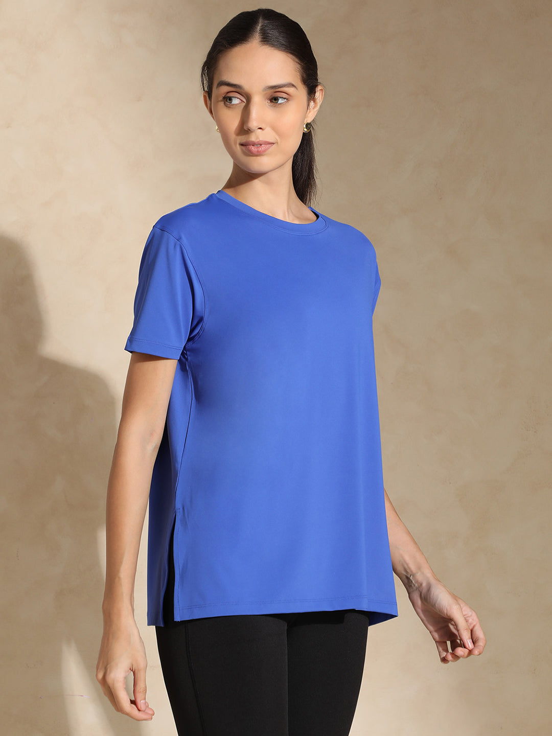 Shop-FlowFit Oversized tee Dazzling Blue