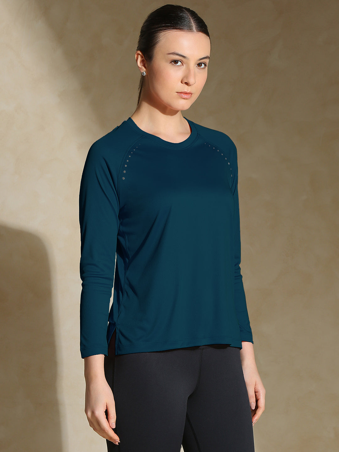 Shop-Aero TraqDry Long Sleeve Tee Teal