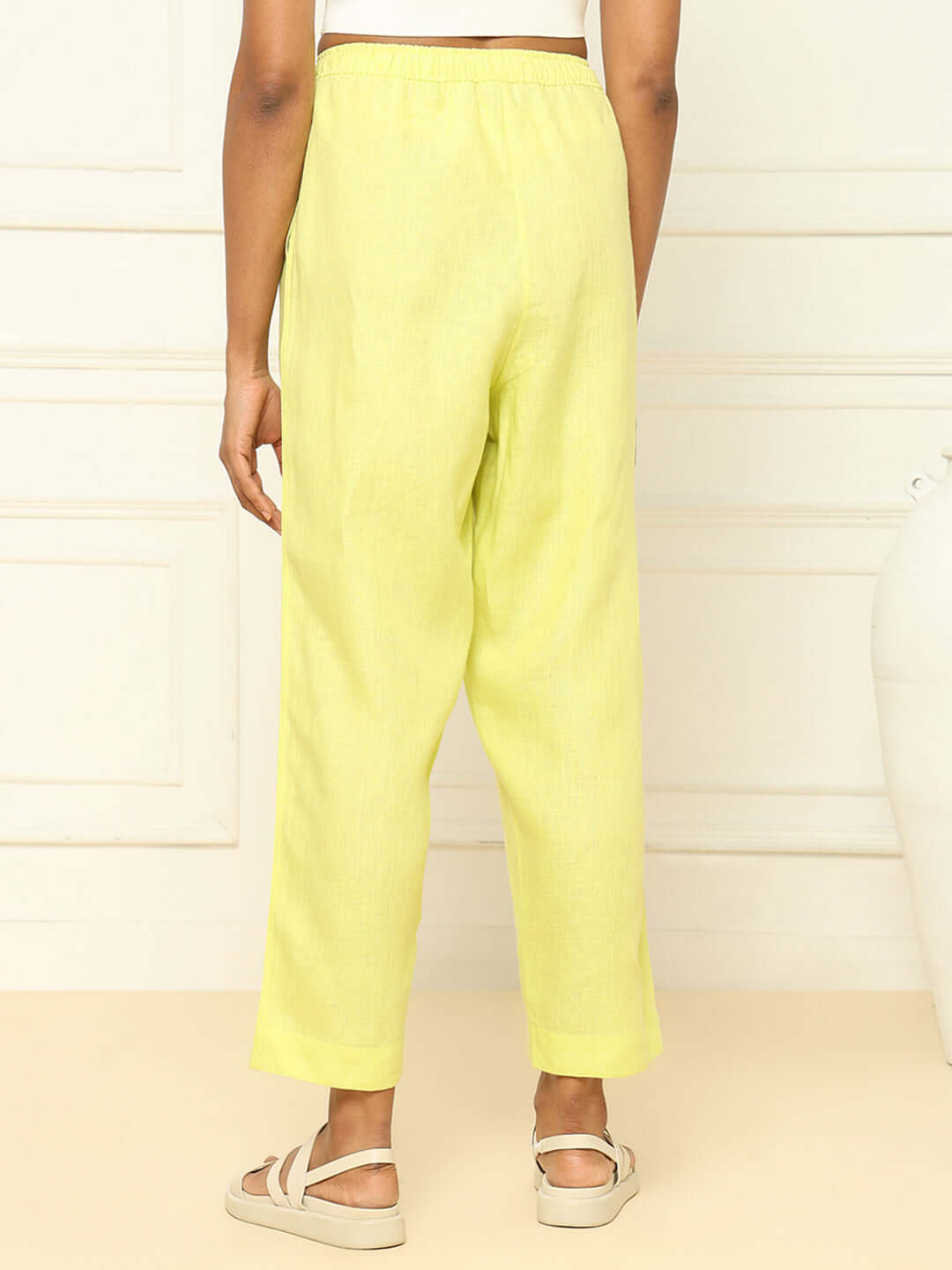 Shop-Lime Linen Shirt & Tapered Pants