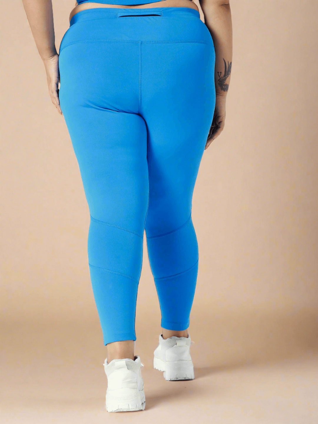 Shop-Ath Perform 7/8 High Waist Leggings Electric Blue Plus