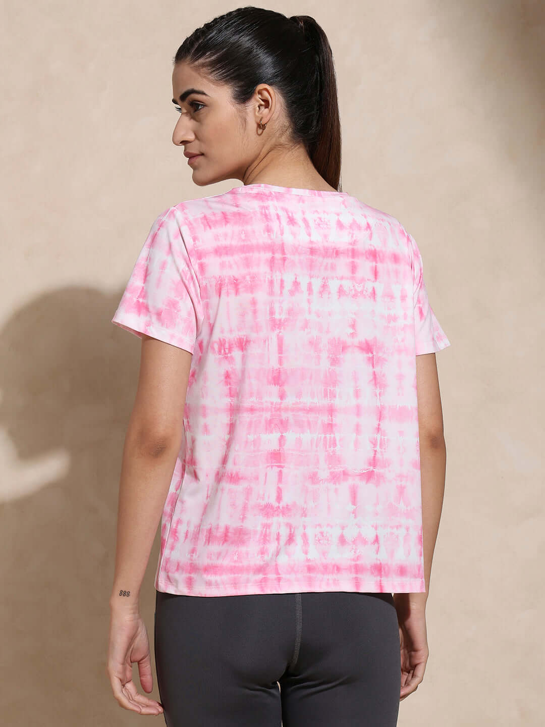 Shop-Shibori Wicking Tee Pink