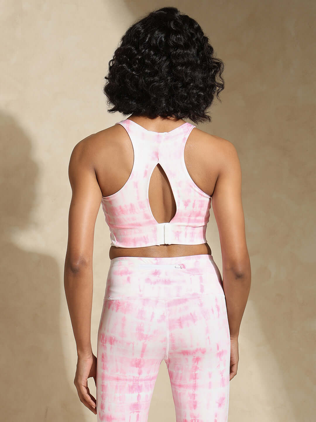 Shop-Pink Shibori High Impact Action Bra & Luxe Leggings