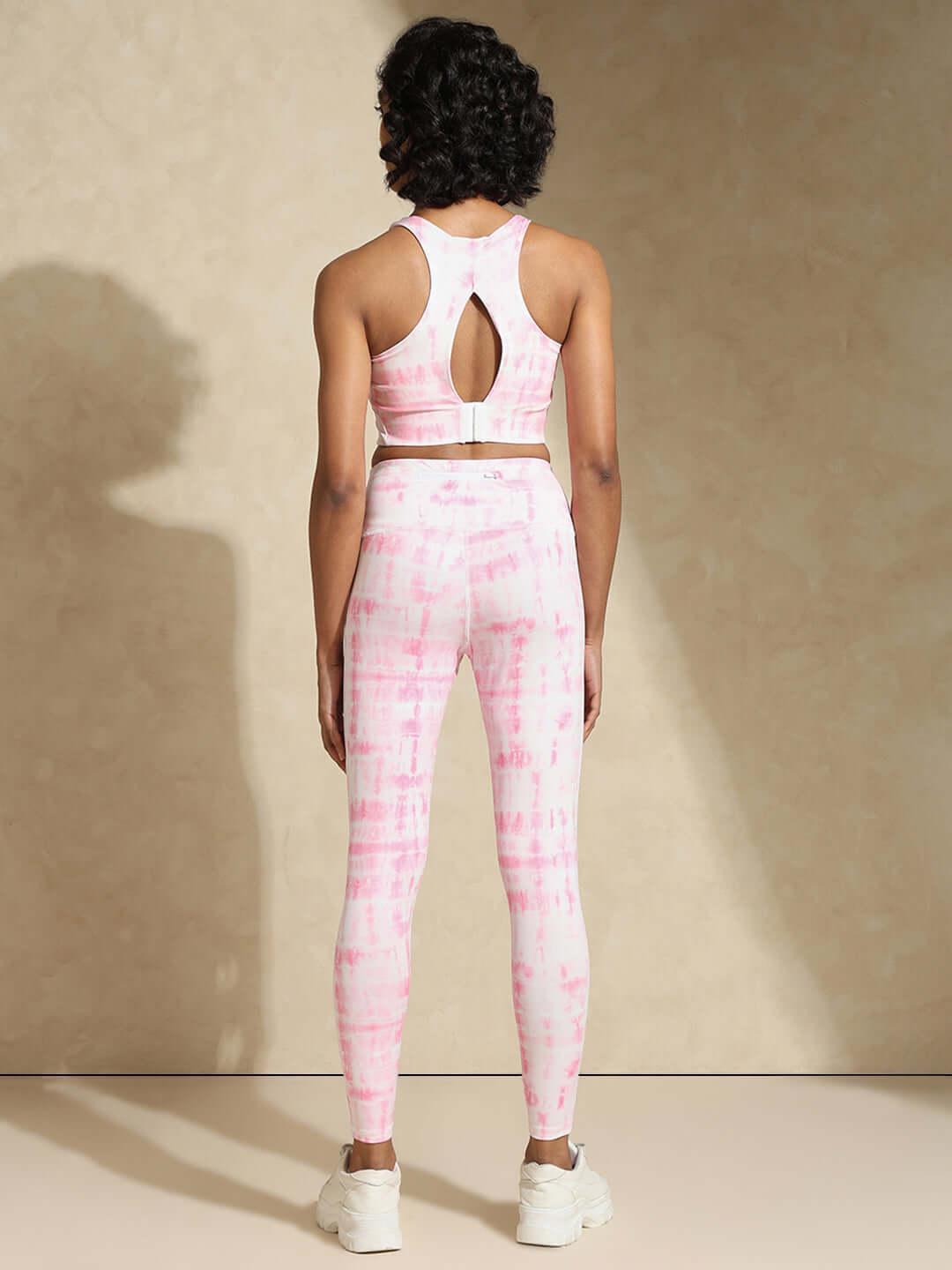 Shop-Pink Shibori High Impact Action Bra & Luxe Leggings