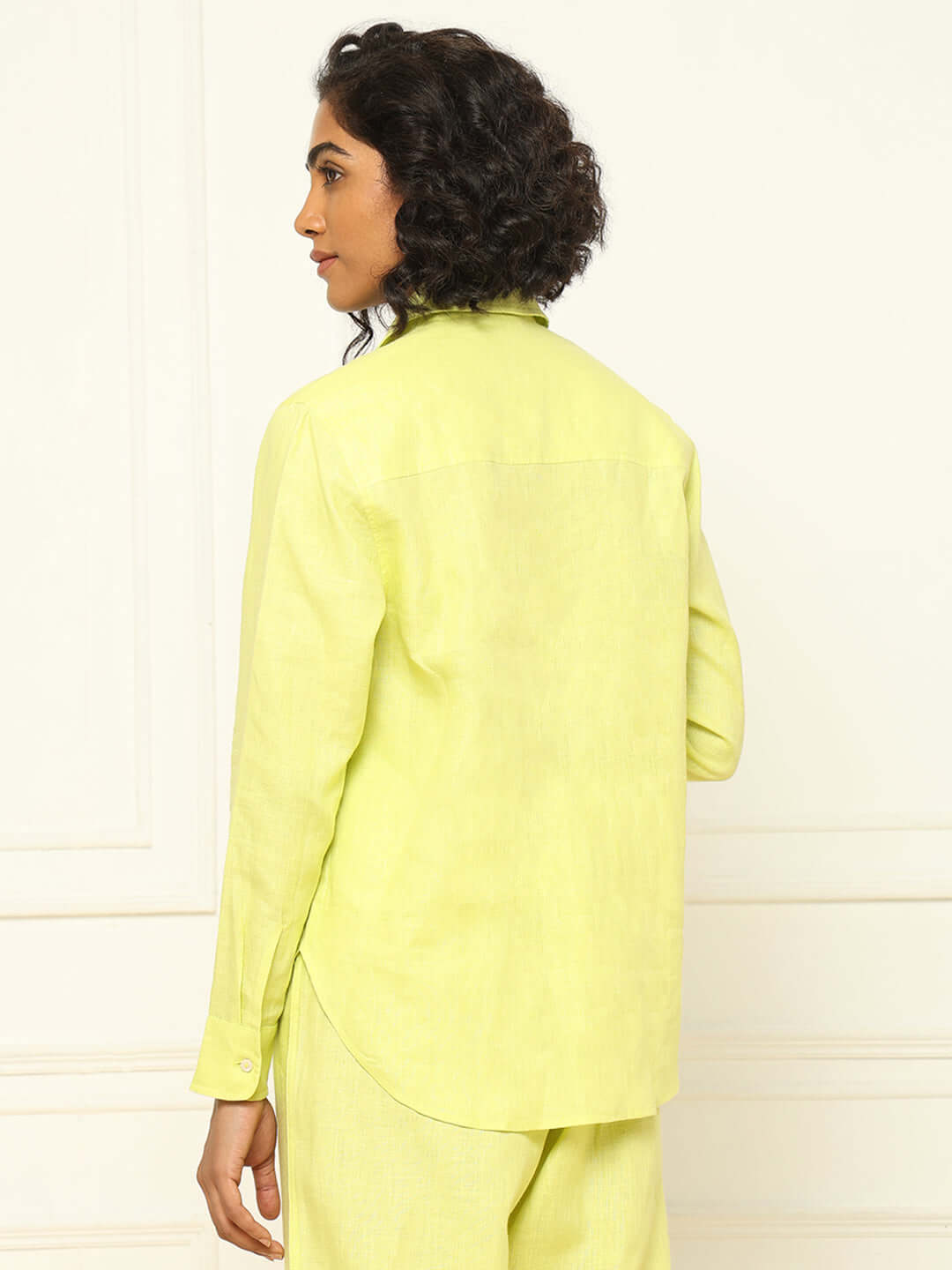 Shop-Lime Linen Shirt & Tapered Pants
