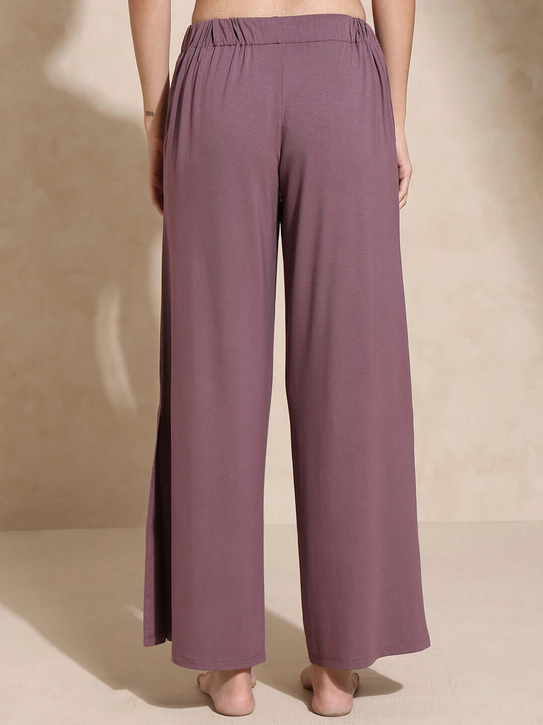 Zen Tee & Lounge Pants with Slit Mulberry