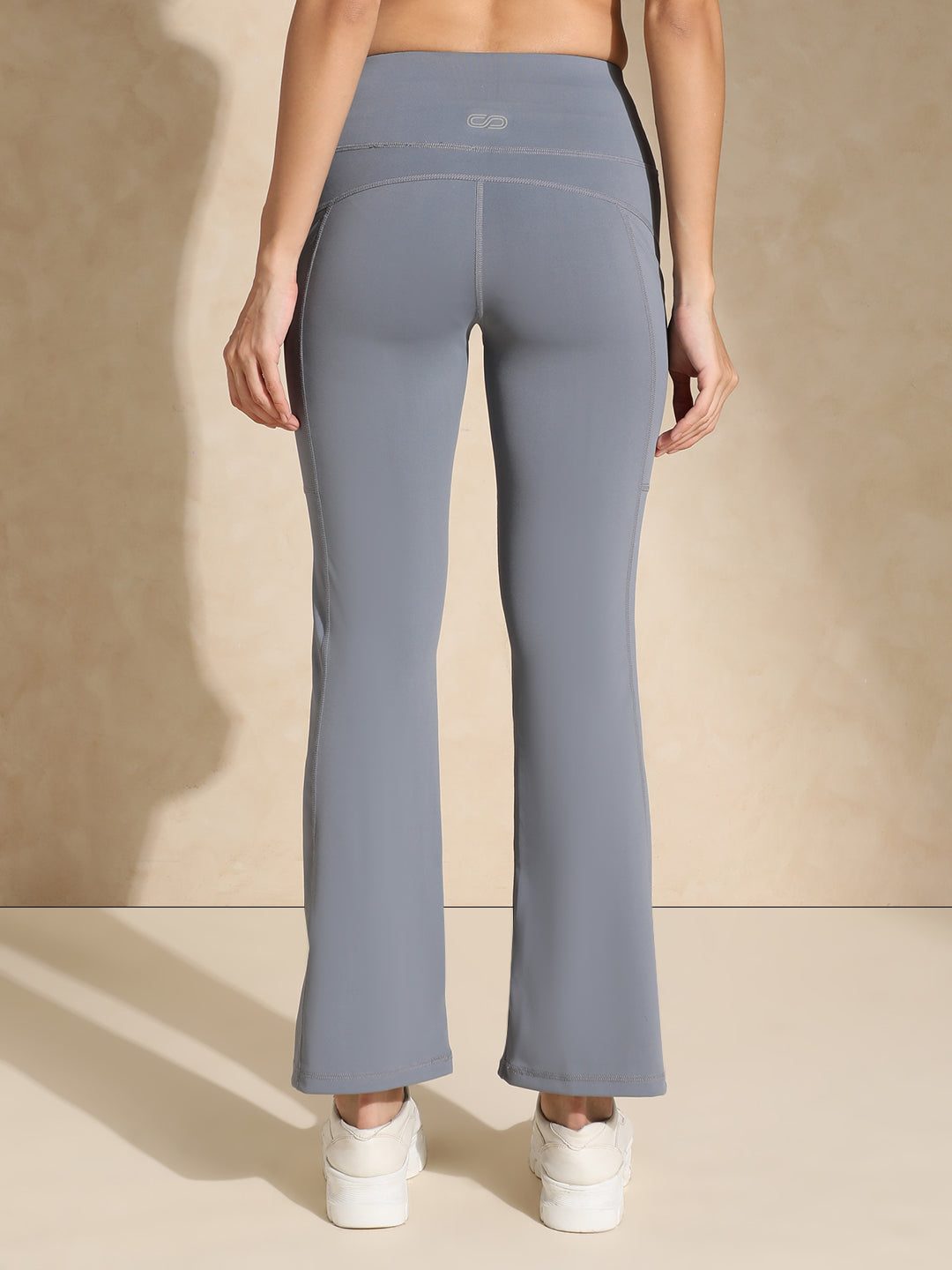 Shop-Luna Sculpt Flare Pants Stone Grey