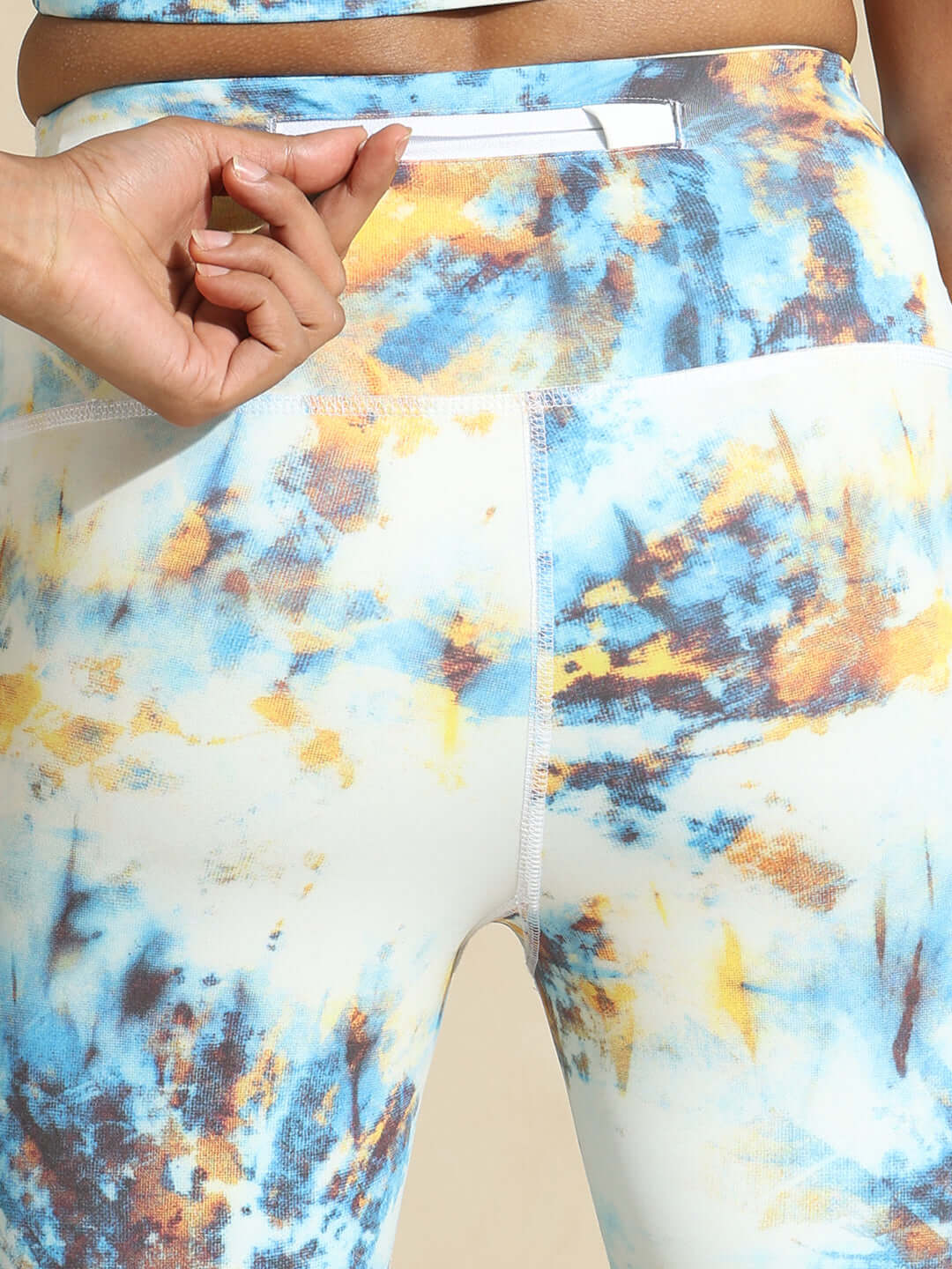Shop-Tie Dye Cross Back Crop Top & 7/8 Leggings