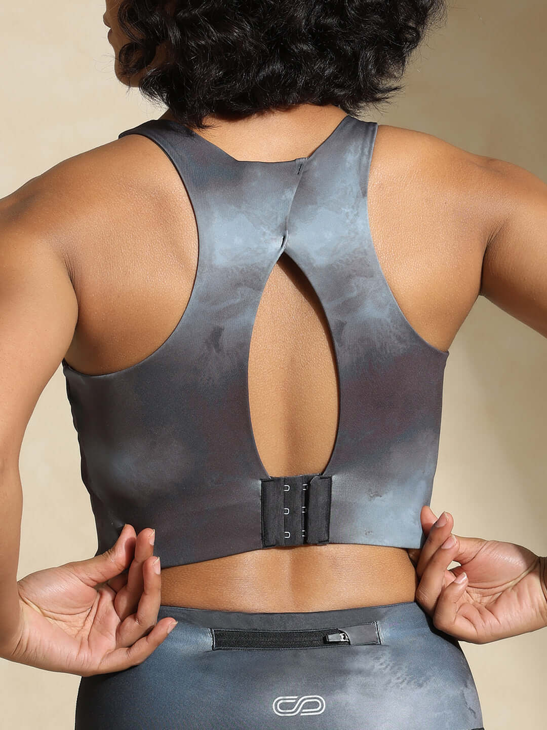 Shop-Acid Wash High Impact Action Bra & Aura Leggings
