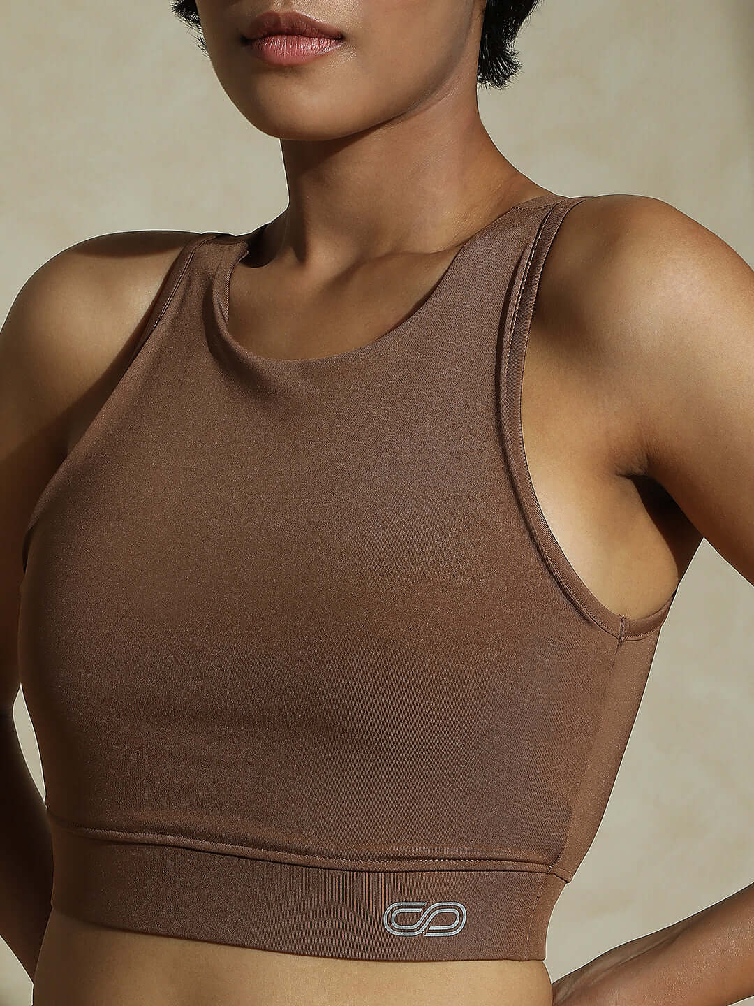 Shop-Women's Padded Cross Back Crop Top & Aura Leggings Waffle
