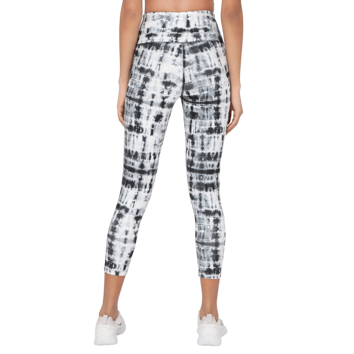 Shop-Black Shibori Luxe Crop Top & Leggings