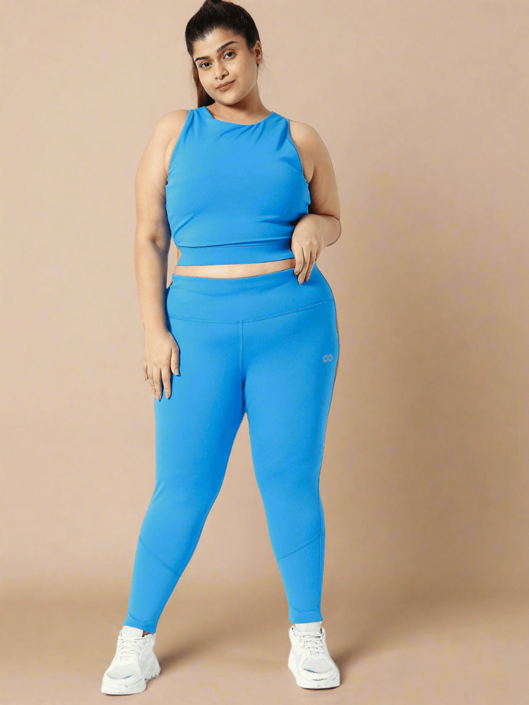 Shop-Ath Perform 7/8 High Waist Leggings Electric Blue Plus