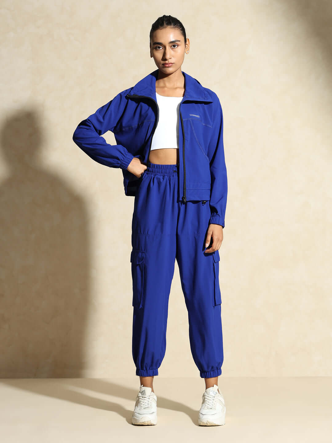 Shop-Cobalt Blue Tracker Cargo Pants & Cargo Jacket