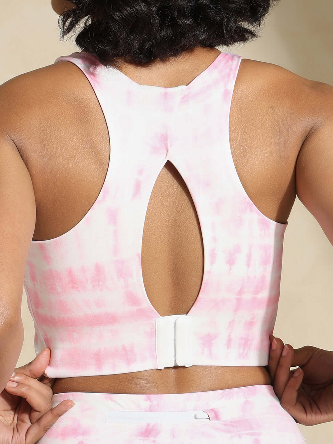 Shop-Pink Shibori High Impact Action Bra & Luxe Leggings