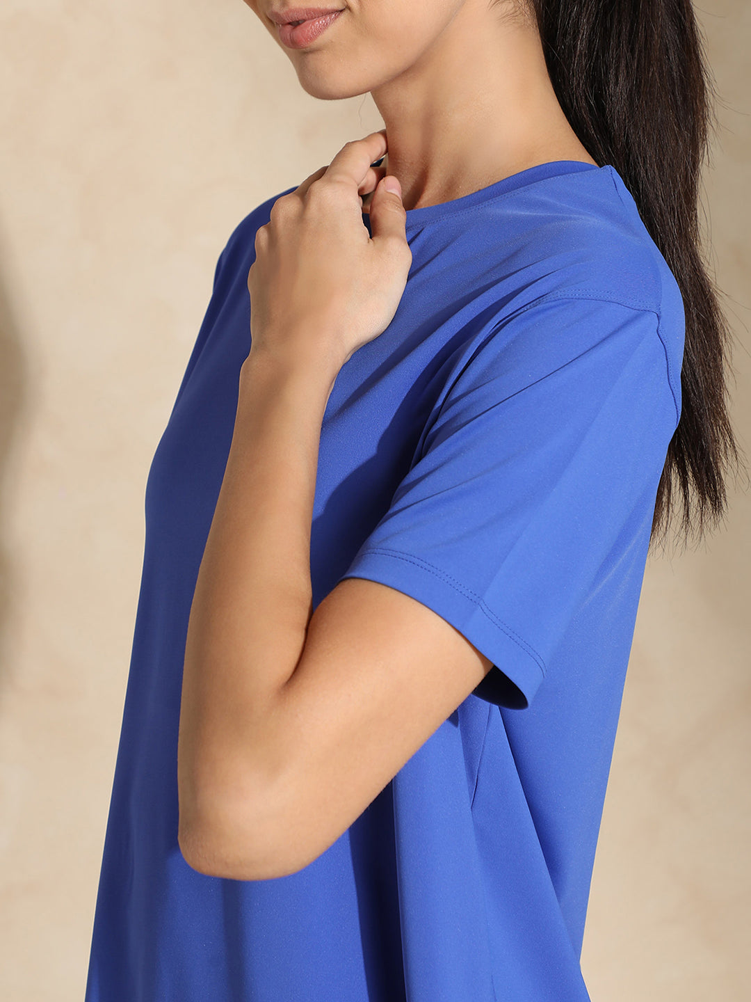 Shop-FlowFit Oversized tee Dazzling Blue