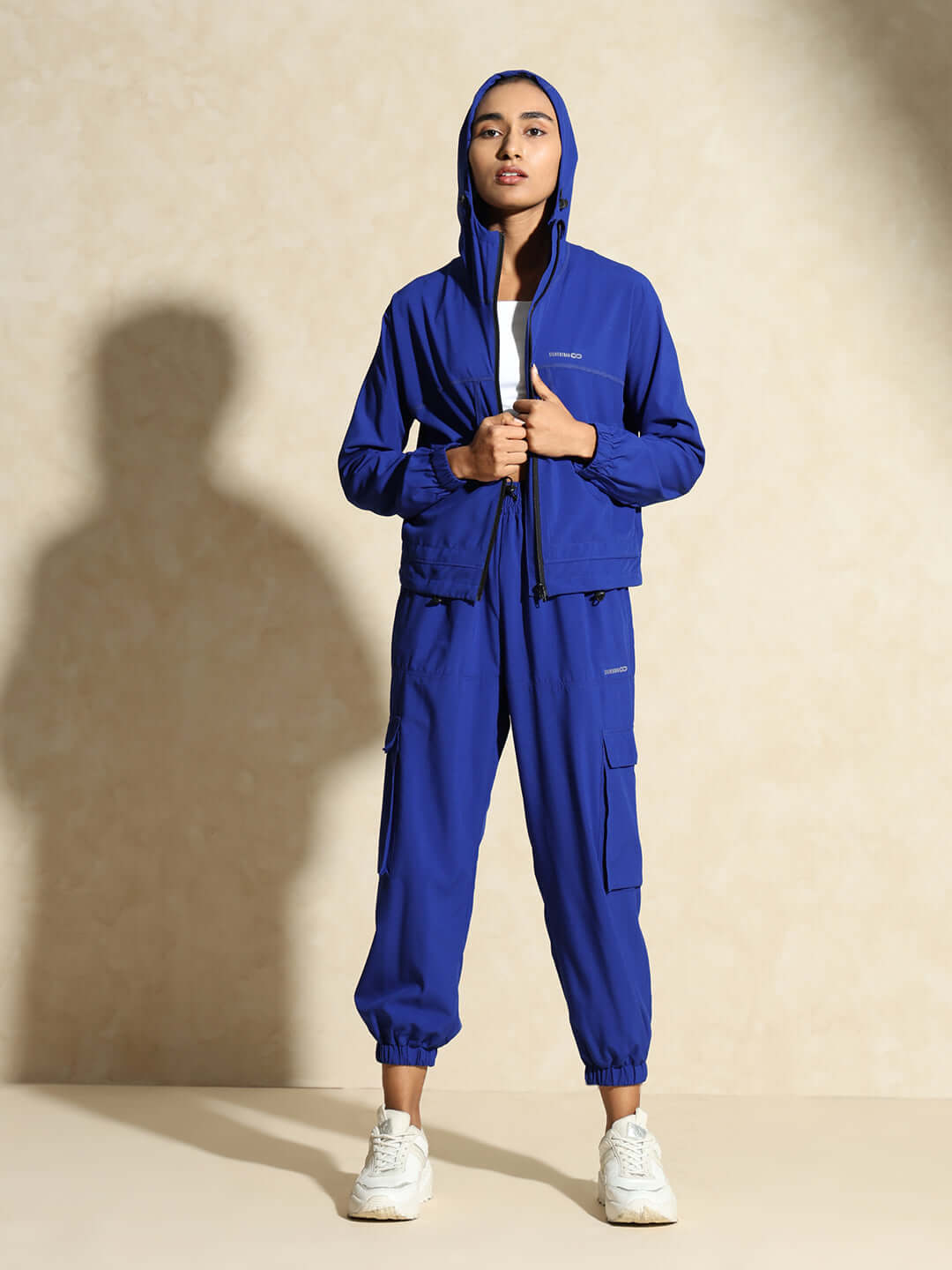 Shop-Cobalt Blue Tracker Cargo Pants & Cargo Jacket