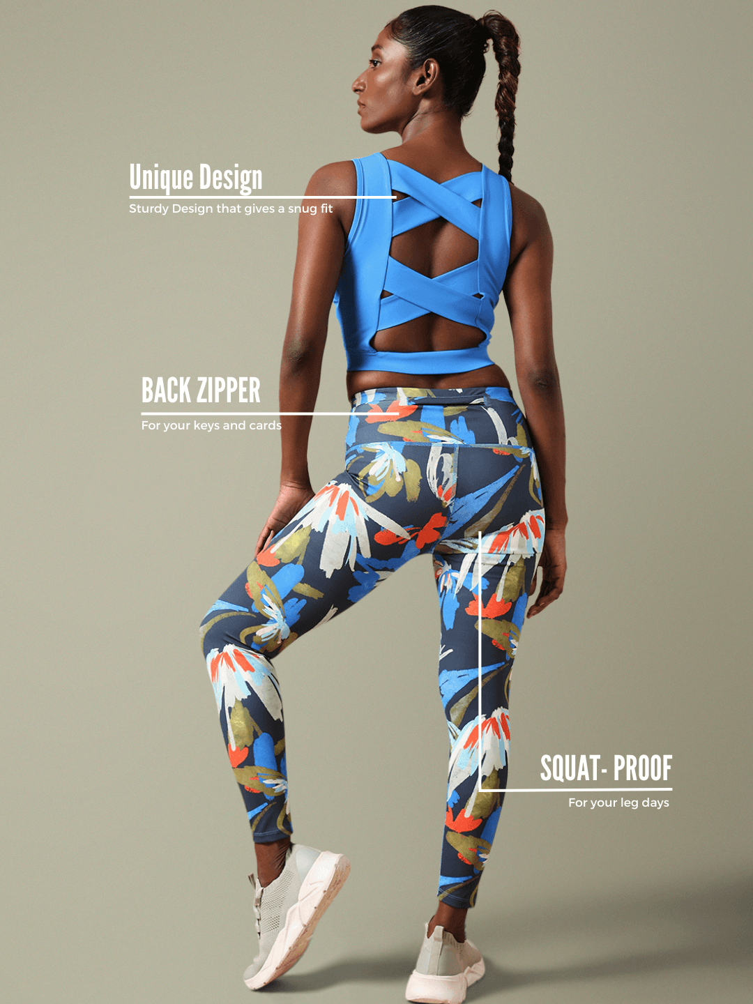 Shop-Electric Blue Crossback Crop Top & Euphora 7/8 Leggings