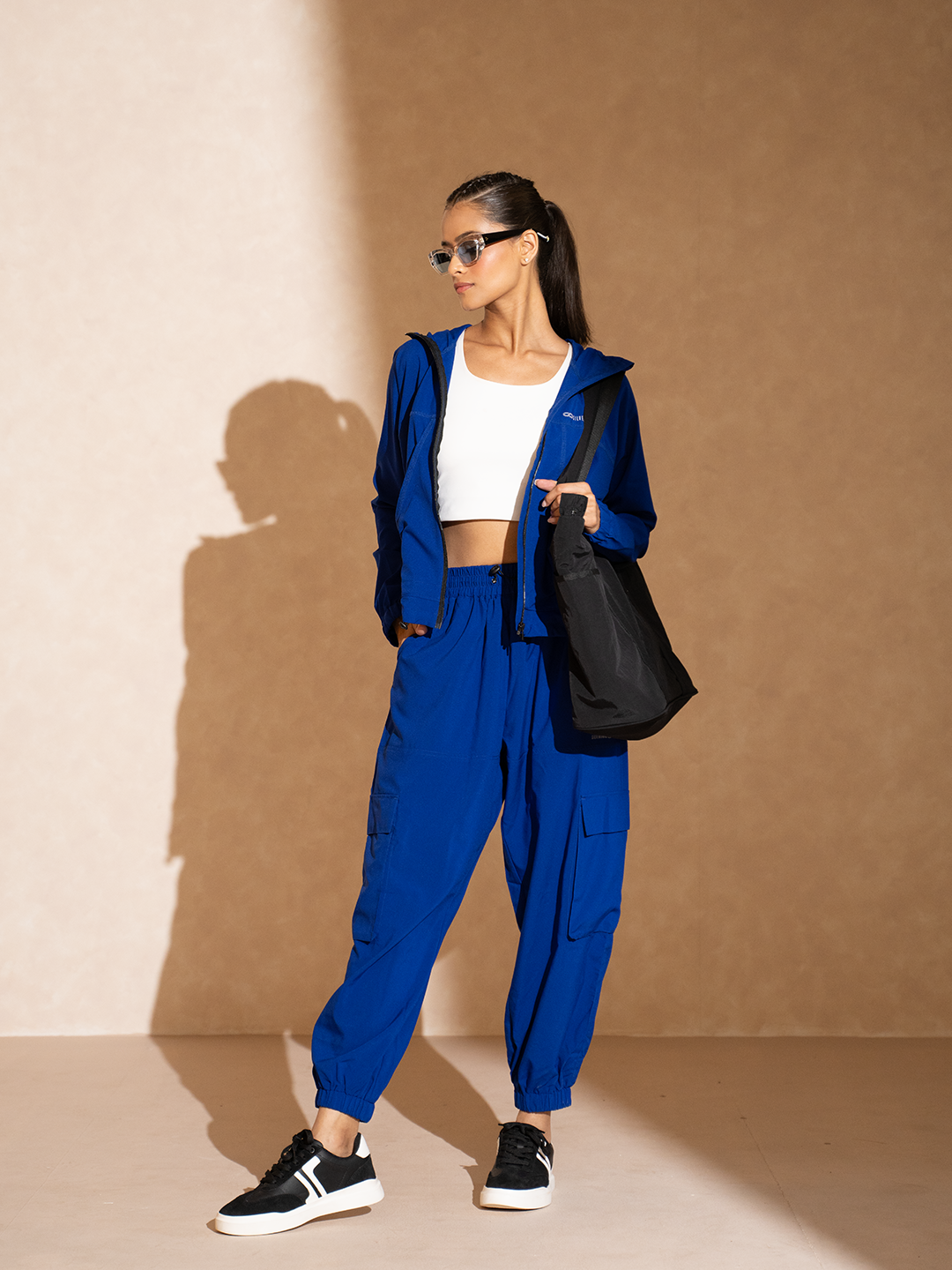 Shop-Cobalt Blue Tracker Cargo Pants & Cargo Jacket