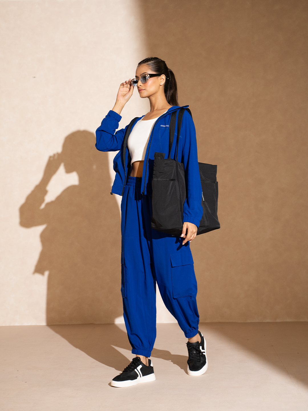 Shop-Cobalt Blue Tracker Cargo Pants & Cargo Jacket