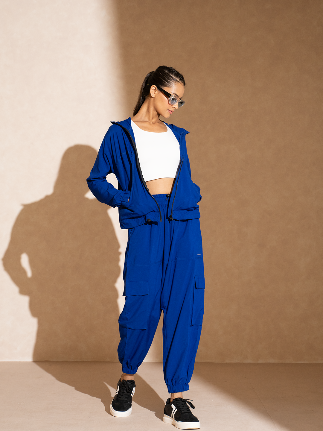 Shop-Cobalt Blue Tracker Cargo Pants & Cargo Jacket