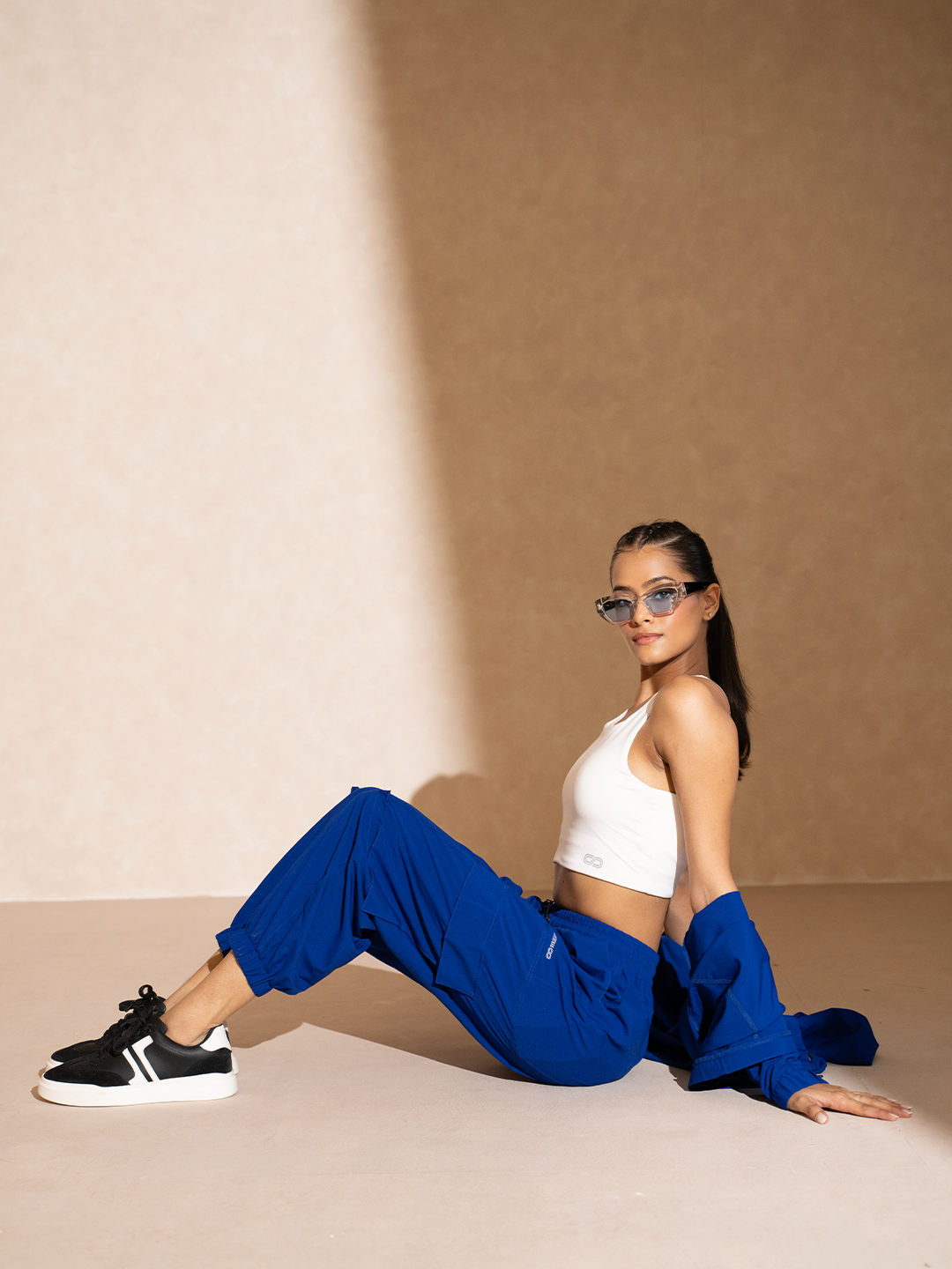 Shop-Cobalt Blue Tracker Cargo Pants & Cargo Jacket