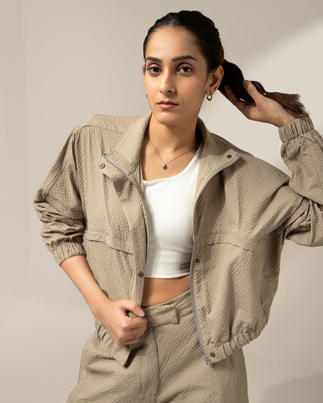 TraqPace Jacket Stone Beige