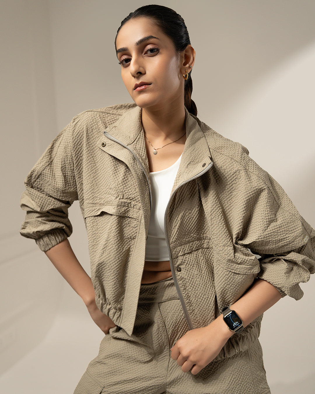 TraqPace Jacket Stone Beige