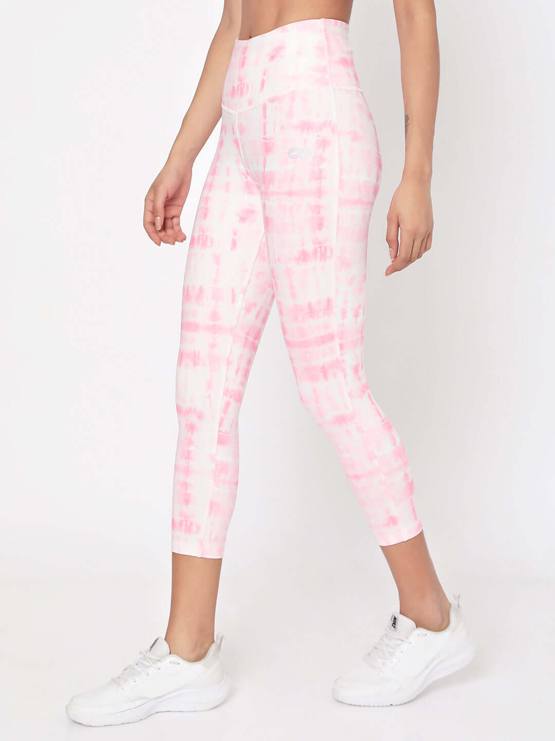 Shop-Pink Shibori Luxe Crop Top & Leggings