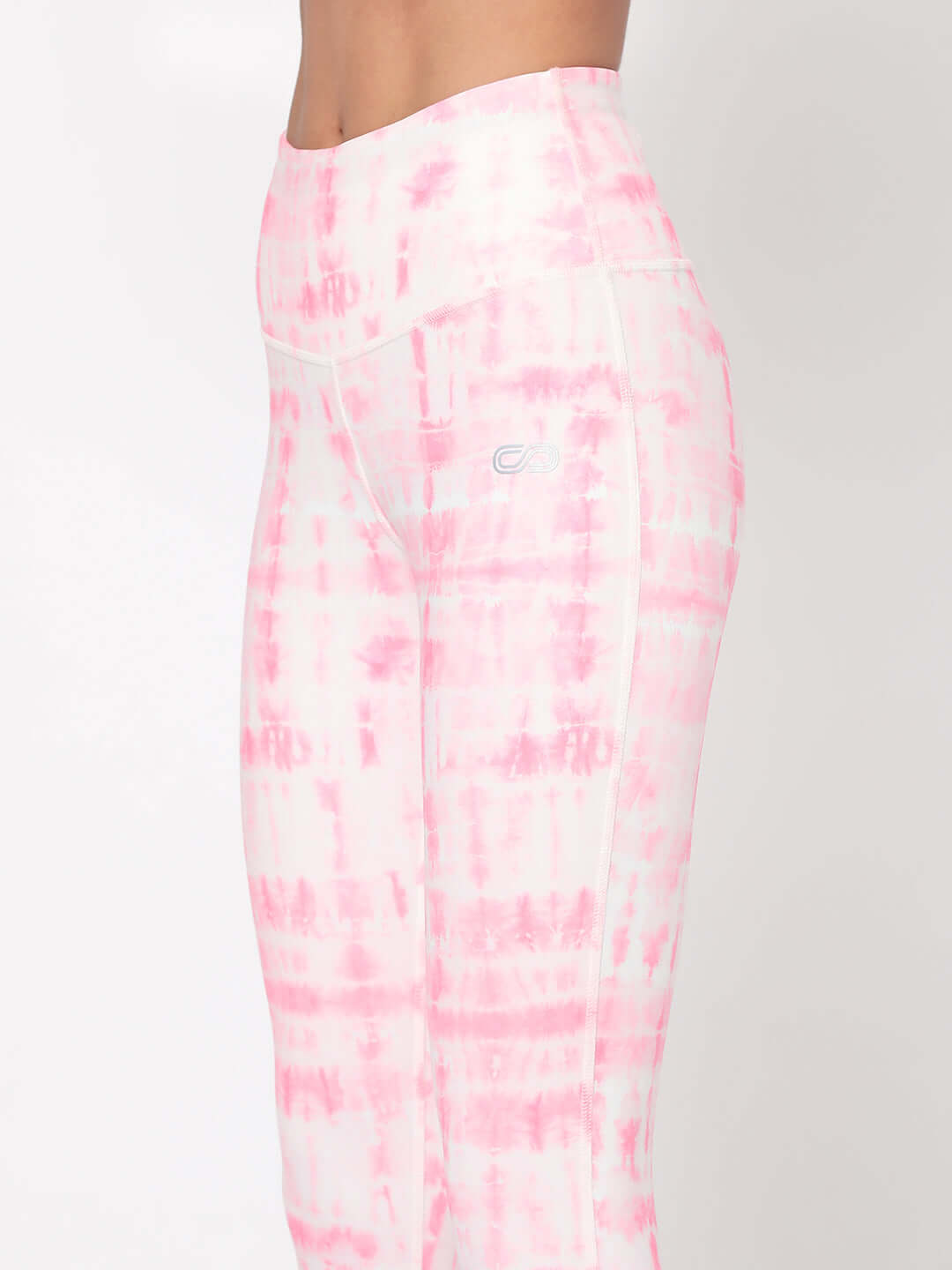 Shop-Pink Shibori Luxe Crop Top & Leggings