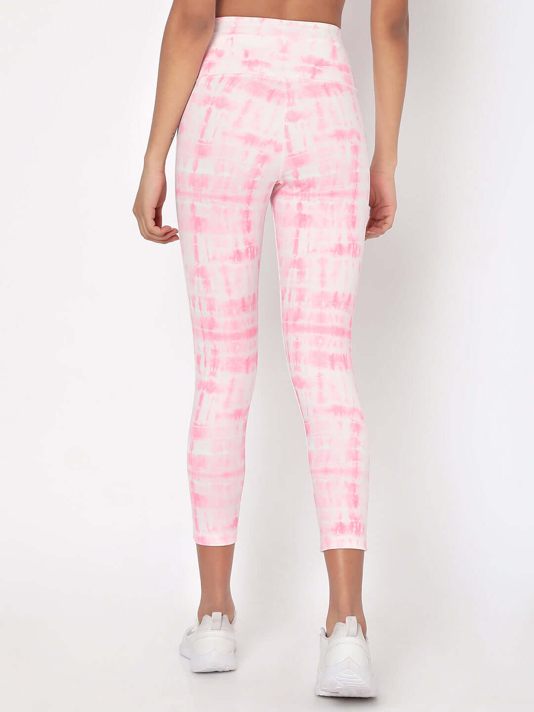 Shop-Pink Shibori Luxe Crop Top & Leggings